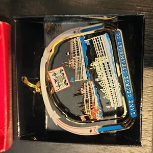 NWOT Lake George Steamboat Co Collectible Christmas Ornament